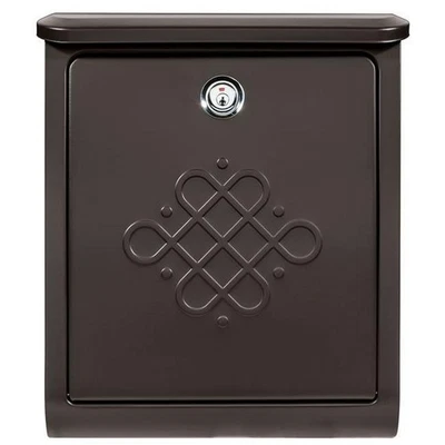 Bordeaux Locking Wall Mount Mailbox - Rubbed Bronze - Medium - Image 1 of 3