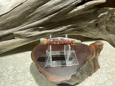 Винтажный складной карманный нож Kabar 1019 с двумя лезвиями США - Изображение 1 из 4