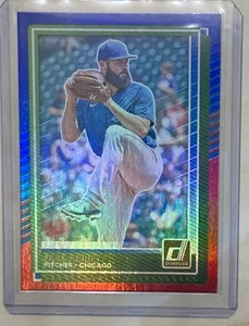 2025 Donruss Red & Blue FOIL Jake Arrieta #11 CUBS - Picture 1 of 2