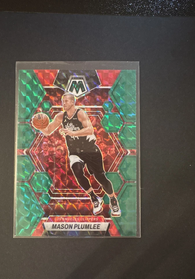 2022-23 Panini Mosaic - Mason Plumlee #134 Green Mosaic Prizm - Image 1 of 1
