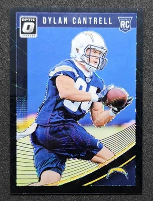 2018 Panini Donruss Optic Dylan Cantrell Black Velocity Rookie /25 #148 CHARGERS - Image 1 of 2