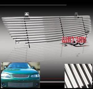 NEW FRONT MAIN UPPER BILLET GRILLE ALUMINUM POLISHED FOR 00-03 SENTRA SEDAN 4DR - Foto 1 di 1