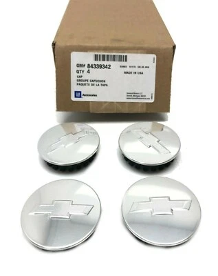 Центральные колпаки GM 2016-2019 Chevrolet Camaro матовые серебристые с логотипом набор 84339342 - Изображение 1 из 4