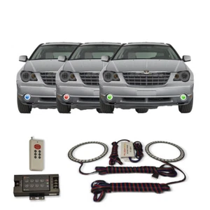 RGB Multi Color RF Fog Light Halo kit for Chrysler Pacifica 06-09 - Foto 1 di 11