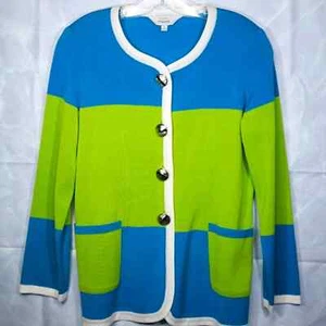 Exclusively Misook Colorblock Jacket Sz S - Picture 1 of 7