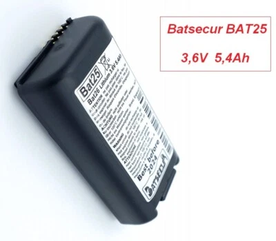 BATSECUR Batteria Litio BAT25 compatibile con BATLi25 BAT26 per allarmi Daitem Logisty