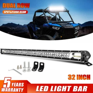 32INCH LED Light Bar 900W Driving Offroad Flood Spot Combo Work Light Truck SUV - Picture 1 of 18