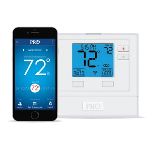 Pro1 T721i Heat Pump/Conventional Wi-Fi Hardwired Thermostat - Picture 1 of 3