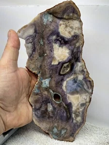 HIGH GRADE OLD STOCK PURPLE CLOUD AGATE/JASPER/LAPIDARY SLAB - Picture 1 of 12