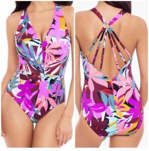 MAGICSUIT by Miraclesuit Palm Springs Drew One Piece Swimsuit 16 (missing pads)