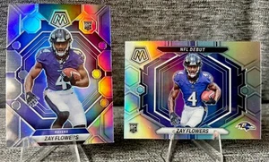 2023 Silber Mosaik Zay Blumen Lot.  #380, #ND-18, Baltimore Ravens Rookie - Bild 1 von 3