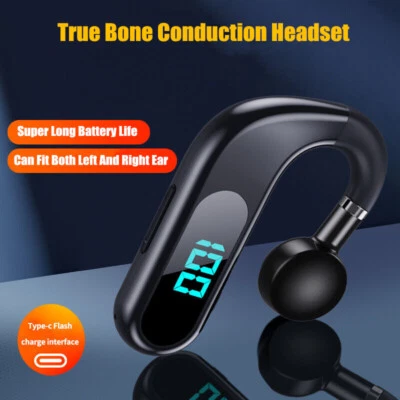 Bluetooth 5.3 Headset Earbuds Earphones Stereo Ear Hook for iPhone 17/16 Samsung - Image 1 of 4