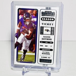 Rashod Bateman 2022 Panini Playoff Contenders Season Ticket #6 Baltimore Ravens - Bild 1 von 2