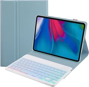 Lenovo Tab M11 11" (2024) Hülle mit QWERTZ-Tastatur, 3-fach, beleuchtet- Blau - Bild 1 von 7