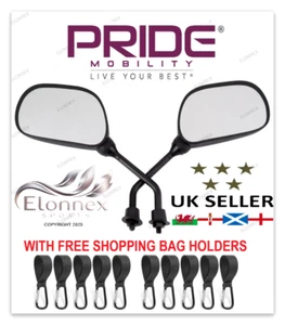 PRIDE APEX MOBILITY SCOOTER MIRRORS PRIDE PAIR CAN FIT ALL APEX MODELS. - Picture 1 of 8