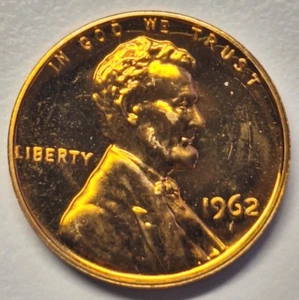 1962 Lincoln Memorial Cent Choice Proof Penny 1¢ Coin-CRC - Picture 1 of 2