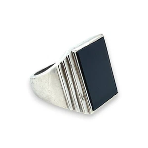 Siegelring mit Onyx, Silber Gr. 61 (0067) - Bild 1 von 2