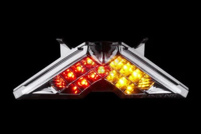 FIT Aprilia RS4 125 Integrated LED Tail Light 2020-18 17 13 2012 11 10 09 CLEAR - Image 1 of 4