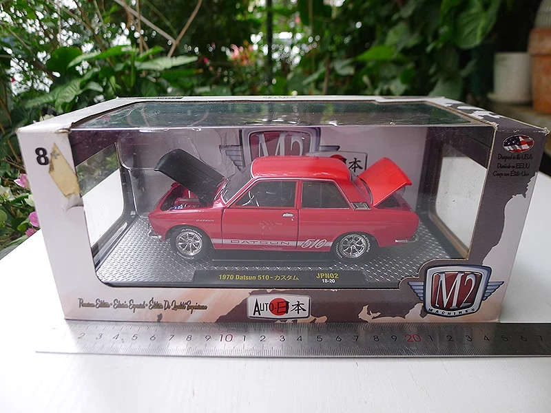 M2 MACHINES 1970 Datsun 510 Red JPN02 Diecast Model Car READ DESCRIPTION - Image 1 of 4