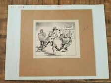 Stift & Tinte Zeichnung - Circa 1963 - " Manner Von Guernsey Lepelley Zoll -