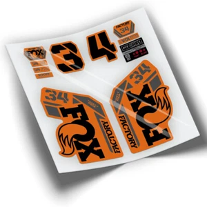 RWP-319 PEGATINAS COMPATIBLES HORQUILLA FOX 34 FACTORY 2021 STICKERS ADESIVI - Imagen 1 de 3