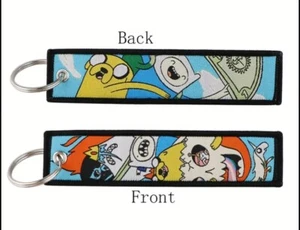 Adventure Time Finn Jake Cartoon Schlüssel Jet Tag Schlüsselanhänger Motorrad - Bild 1 von 4