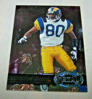 1997 Skybox Metal Universe Isaac Bruce #110 HOF St Louis Rams - Image 1 of 2