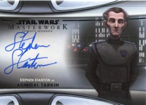 Star Wars Masterwork 2021 Autograph Card MWA-SS Stephen Stanton as Tarkin