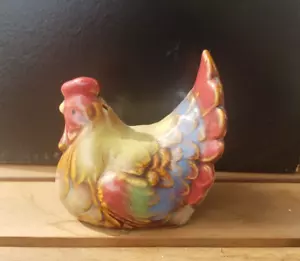 Farmhouse Ceramic Rooster Chicken Salt Shaker. Hen only. Beautiful colors - Picture 1 of 4