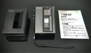 Cassette Walkman Sony TCM-57 With Box Serviced Tested In Operation Japan - Picture 1 of 15