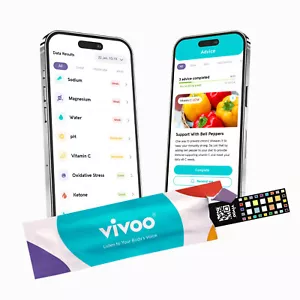 Tira reactiva de orina Vivoo cetona proteína calcio en casa prueba inteligente - Imagen 1 de 1