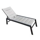 Outdoor Chaise Lounge Chair Adjustable Aluminum Recliner For Patio Beach Yard
