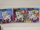 PS3 Just Dance Bundle: 3, 4, & 2014 (Sony PlayStation 3) Free Shipping