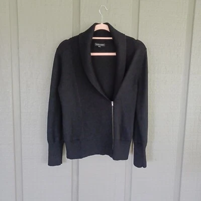 Chaqueta Suéter de Lana Merino Eileen Fisher Talla XS Mujer Minimalista Manga Larga Cremallera Foto 1 de 4