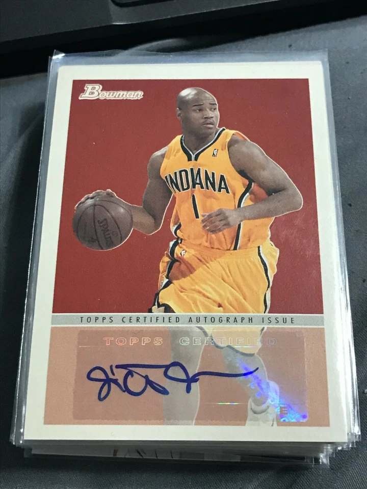  2009-10 Bowman 48 autógrafos #48AJJ Jarrett Jack Pacers! kv21 Foto 1 de 1