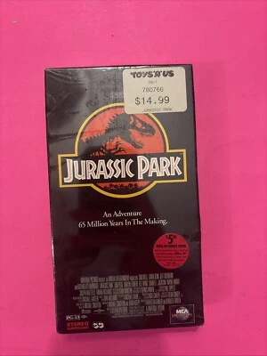 Vintage Sealed 1993 Jurassic Park VHS Original UPC Barcode & MCA Watermarks - Image 1 of 3