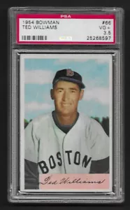 Ted Williams 1954 Bowman #66 PSA 3.5 - Picture 1 of 2