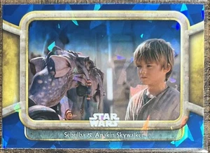 2024 Topps Cromo Zafiro Star Wars Phantom Menace Sebulba Anakin Skywalker #35 - Imagen 1 de 2