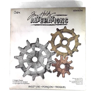 * NEW Sizzix Bigz Tim Holtz Alterations Gadget Gears Die 656636 Big Shot Bigkick - Picture 1 of 6
