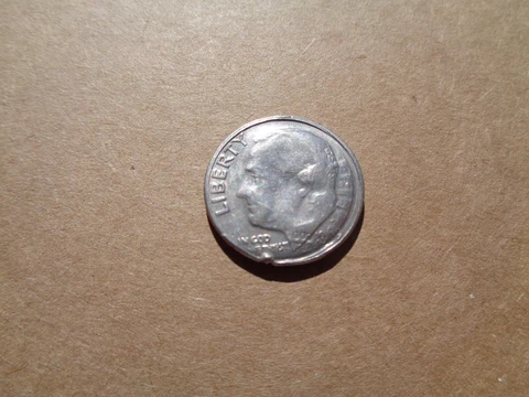 1969 Roosevelt 10¢ Dime Error Coin Cover