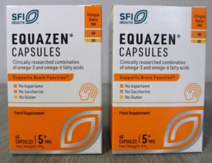 2 x EQUAZEN OMEGA-3 & OMEGA-6 FATTY ACIDS EPA & DHA 60 CAPSULES = 120 TOTAL - Picture 1 of 4