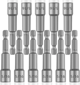 Avvitatore dado 5/16, Set Avvitatore dado Ultra Magnetico per Trapano a percussione Standard British - Foto 1 di 1