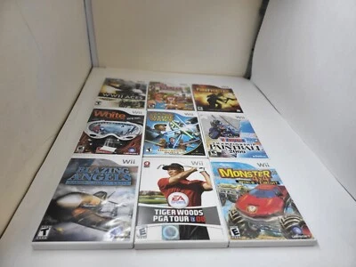 LOTE DE 9 JUEGOS STAR WARS/MONSTER 4 X4/GOLF/FIREFIGHTER/WWII ACES/NINTENDO WII #28A Foto 1 de 4