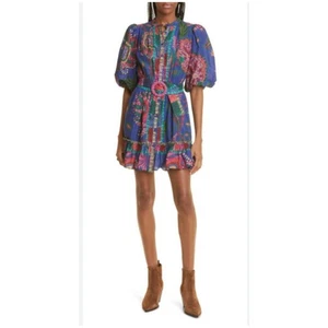 Farm Rio Sunset Tapestry Belted Minikleid - Size Large (neu) - Bild 1 von 4