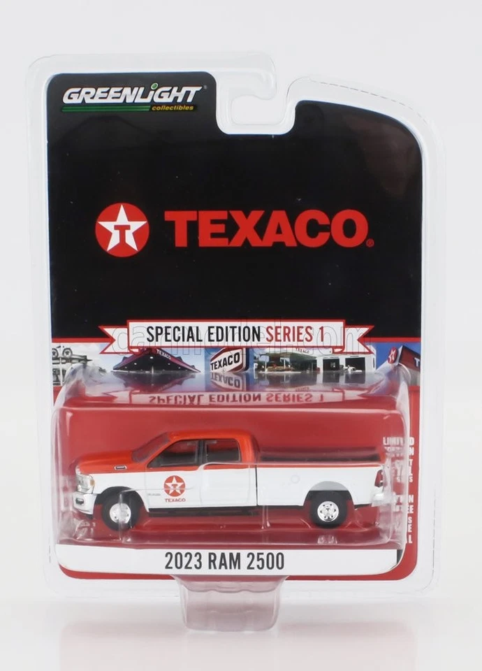 1/64 GREENLIGHT - DODGE | RAM 2500 PICK-UP TEXACO 2023 | WHITE ORANGE - Immagine 1 di 1