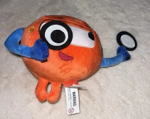 Ui Path RoBot Mascot Plush Stuffed Animal Orange And Blue VGUC 8” - Picture 1 of 1