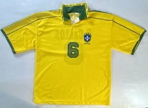 Vintage Brasil Trikot Herren Gr. 2XL R.Carlos #6 Blokecore Grunge Skater Hipster - Bild 1 von 10