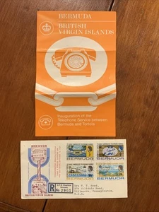 Rare c1967 Pamphlet for Inauguration of Telephone Services Bermuda & Tortola - Picture 1 of 9