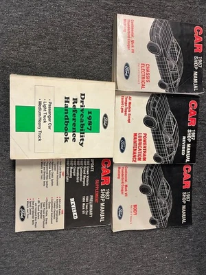 1987 Ford Mustang Mark VII Thunderbird сервисная мастерская ремонт ручной набор OEM - Изображение 1 из 4