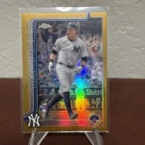 Refractores Topps 2025 cromo oro RC 12/50 Ben Rice - Imagen 1 de 4